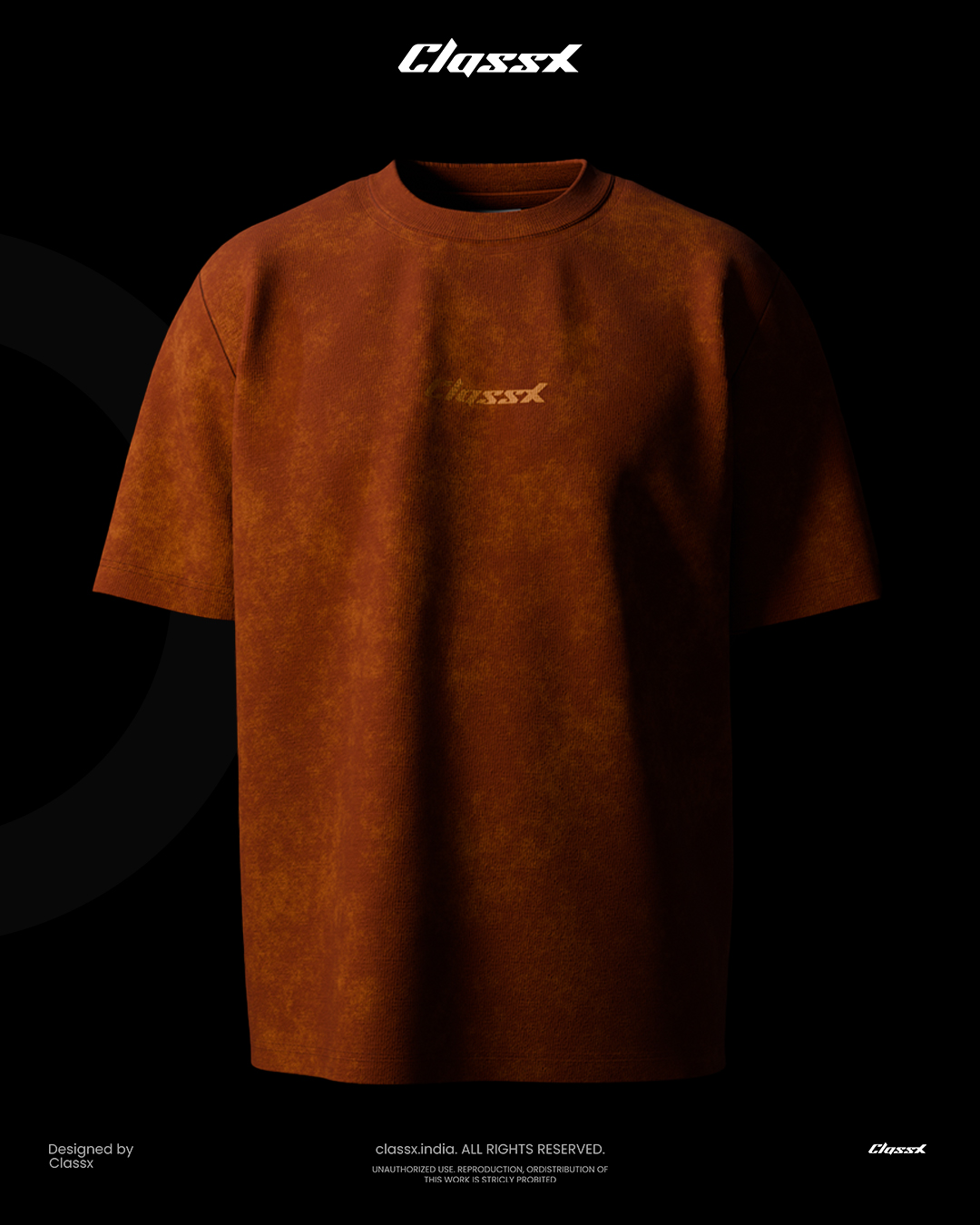 ORANGE DUST OVERSIZED T-SHIRT 